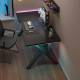 Γραφείο GAMING με φωτισμό led RGB και μεταλλικά πόδια 120x60x76cm OFC-RGB