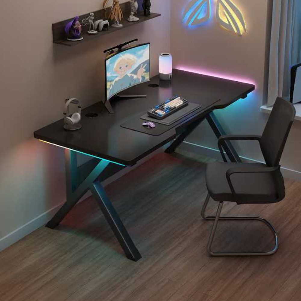 Γραφείο GAMING με φωτισμό led RGB και μεταλλικά πόδια 120x60x76cm OFC-RGB