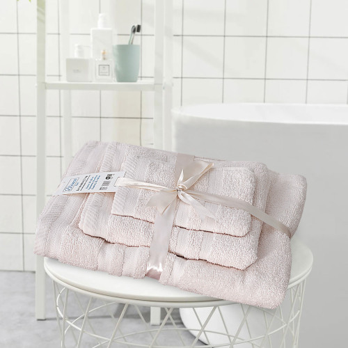 Πετσέτες Μπάνιου (Σετ 3τμχ) 100% Βαμβάκι Blanca Cream 500gsm