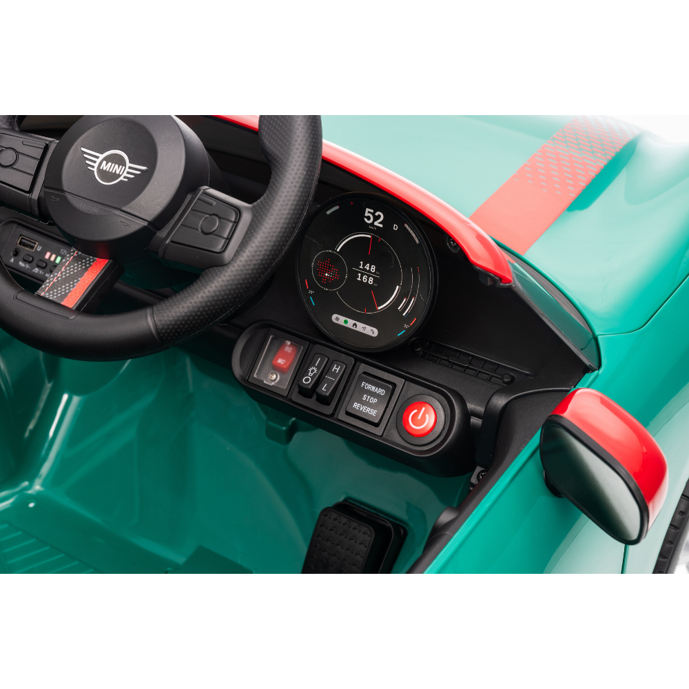 Ηλεκτροκίνητο Παιδικό Αυτοκίνητο Licensed Mini Cooper S 12V Πράσινο SMB3518-GREEN