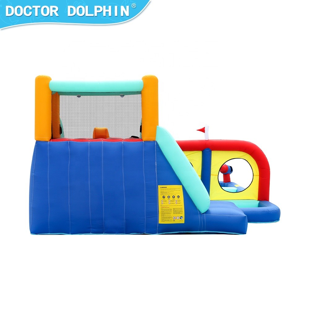 Φουσκωτό Τραμπολίνο Splash & Slide με Νεροπίστολα, Τσουλήθρα & Αναρρίχηση 450×375×215 cm