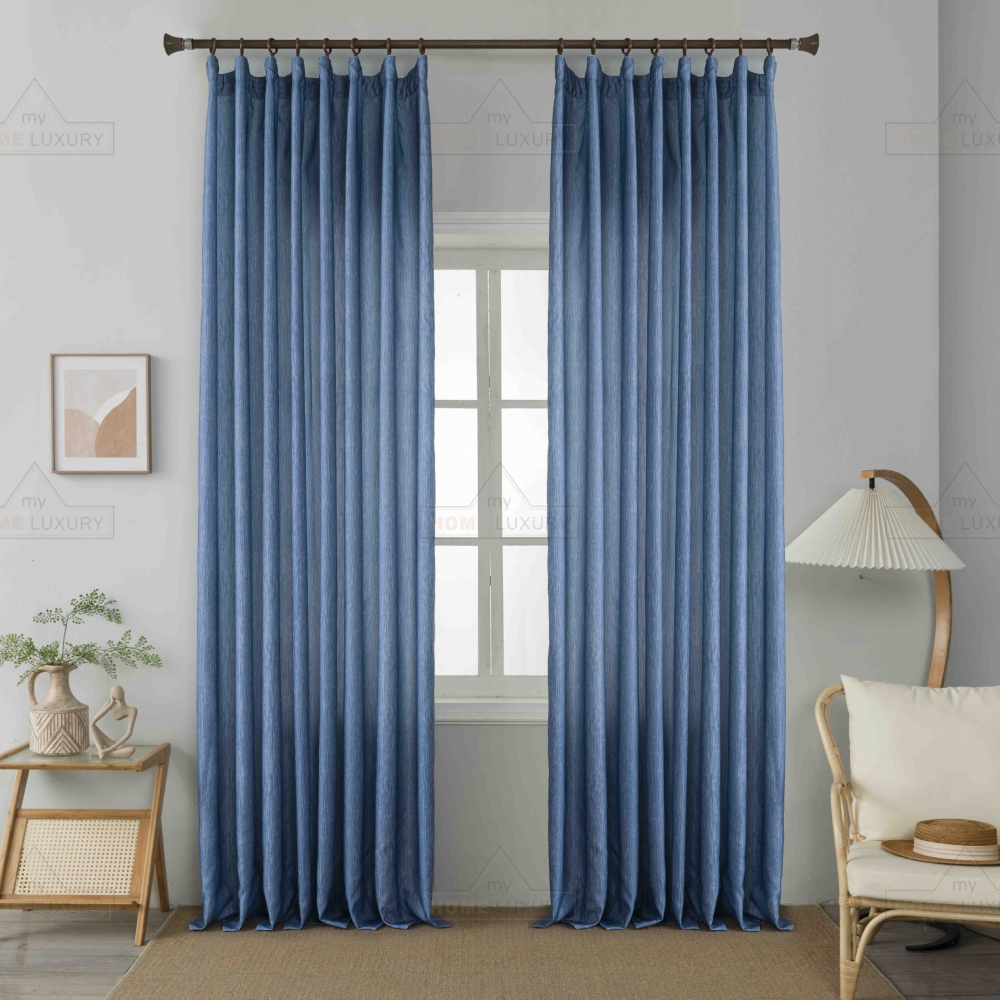 Κουρτίνα Σκίασης Μπλε με Τρέσα 270x280cm 6019-4 Κουρτίνα Σκίασης Μπλε με Τρέσα 270x280cm 6019-4