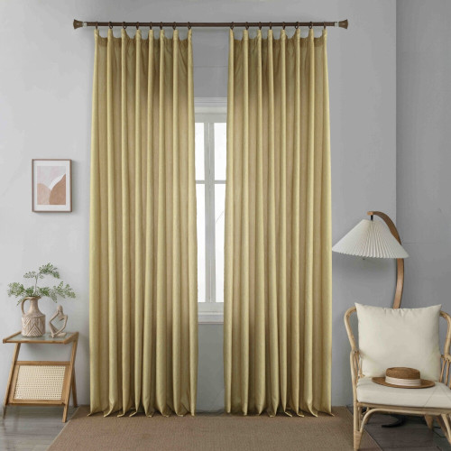 Κουρτίνα Σκίασης Κίτρινη με Τρέσα 270x280cm 6019-7
