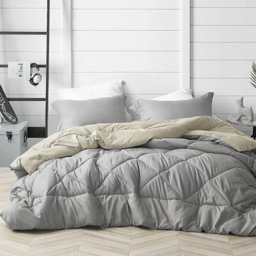 Υπέρδιπλο Πάπλωμα με Δώρο σετ σεντόνια Microfiber Γκρι με μπεζ Homeone 220X240cm PHO-117 Υπέρδιπλο Πάπλωμα με Δώρο σετ σεντόνια Microfiber Γκρι με μπεζ Homeone 220X240cm PHO-117