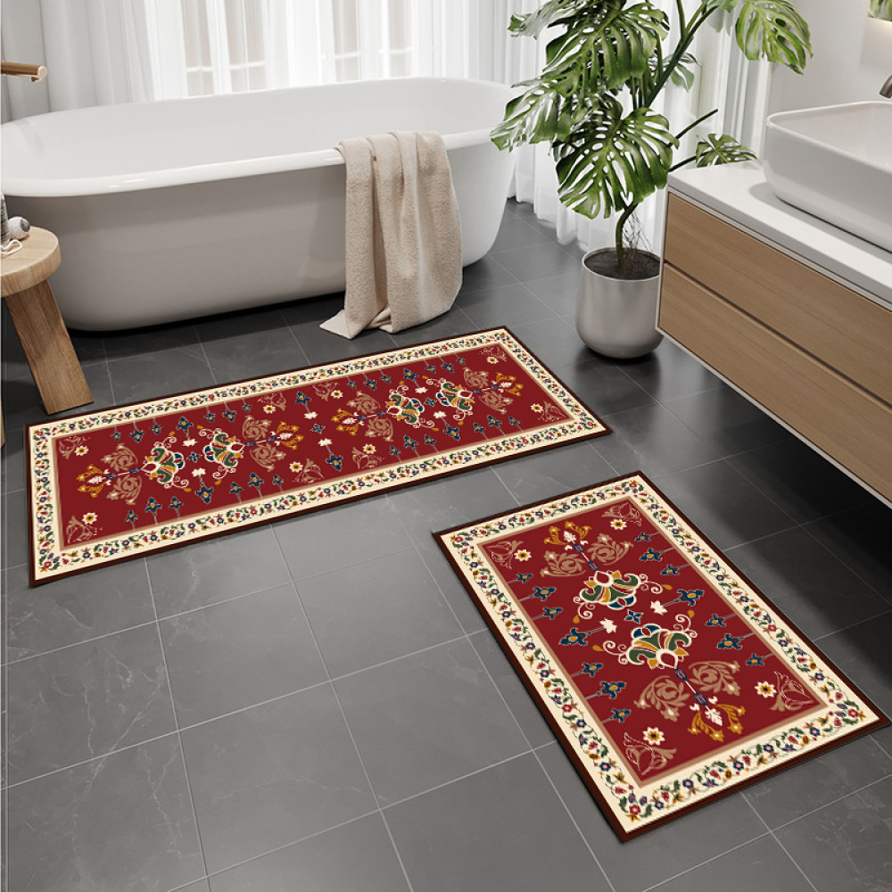 Σετ 2τμχ πατάκια αντιολισθητικά (150x60cm & 80x50cm) PAT-028 Σετ 2τμχ πατάκια αντιολισθητικά (150x60cm & 80x50cm) PAT-028