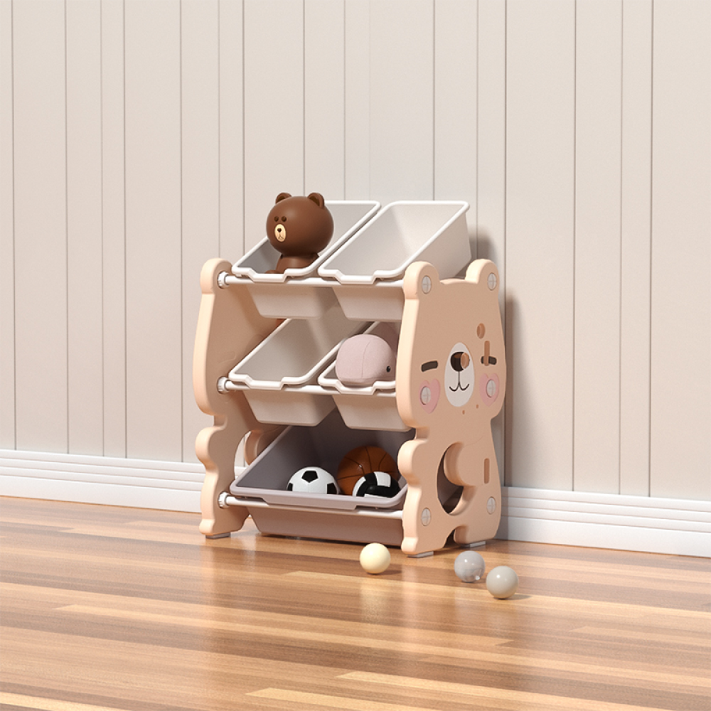 Πλαστική Βιβλιοθήκη Cute Bear Ροζ SN-QD003-PN Πλαστική Βιβλιοθήκη Cute Bear Ροζ SN-QD003-PN