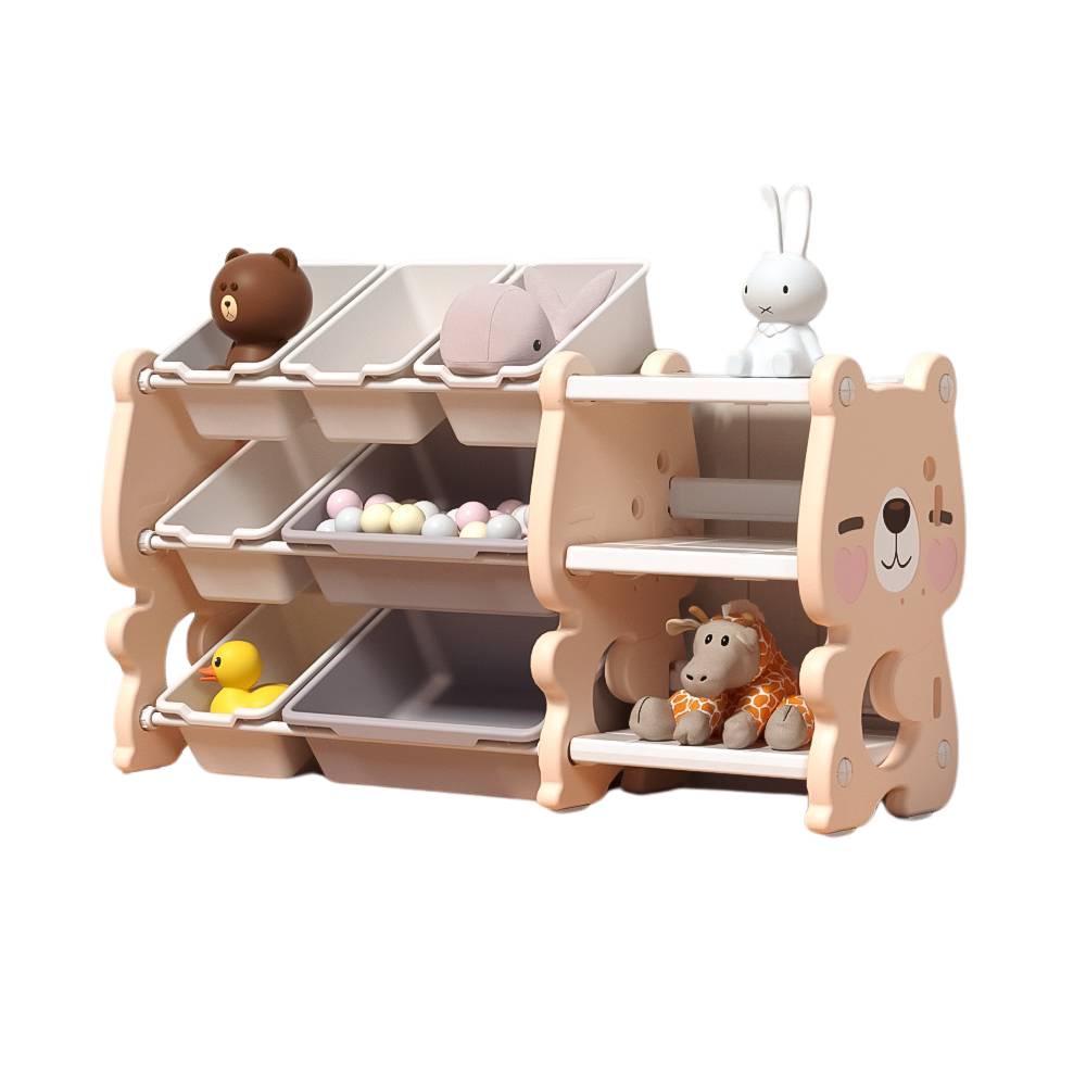 Πλαστική Βιβλιοθήκη Cute Bear Ροζ QD009-PN Πλαστική Βιβλιοθήκη Cute Bear Ροζ QD009-PN