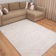 Γούνινο Χαλί Ανάγλυφο "COZY' Μονόχρωμο Κρεμ 200x250cm MSC-002-CREAM-200