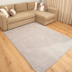 Γούνινο Χαλί Ανάγλυφο "COZY' Μονόχρωμο Γκρί 120x160cm MSC-004-GR-120 Γούνινο Χαλί Ανάγλυφο "COZY' Μονόχρωμο Γκρί 120x160cm MSC-004-GR-120