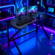 Γραφείο Gaming με Υπερυψωμένο Ράφι Οθόνης, θήκη ποτηριού και κρεμάστρα για ακουστικά Μαύρο 100x54,5x74cm DS205-BLACK Γραφείο Gaming με Υπερυψωμένο Ράφι Οθόνης, θήκη ποτηριού και κρεμάστρα για ακουστικά Μαύρο 100x54,5x74cm DS205-BLACK