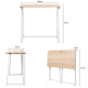 Αναδιπλούμενο Γραφείο Ξύλινο – Compact Desk Εξοικονόμησης Χώρου 80x45x74cm Z1