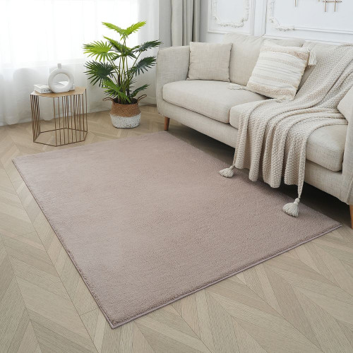 Χαλί Shaggy Soft Touch Μονόχρωμα Βιζον 160x220cm M5-BEIGE-160