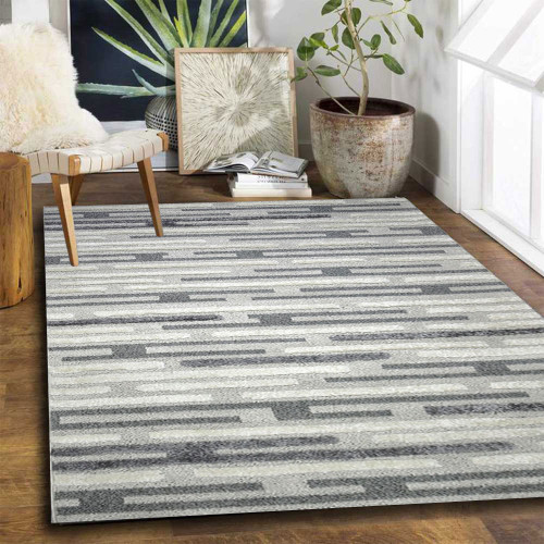 Χαλιά Ανάγλυφα Castello Κρεμ-Ανοιχτό Γκρι ZA001-CG - 240x300cm