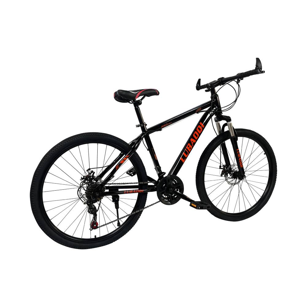 Ποδήλατο με Δισκόφρενα Mountain Hardtail 26" Lubaoqi Μαύρο Κόκκινο LBQ-650B-BKR